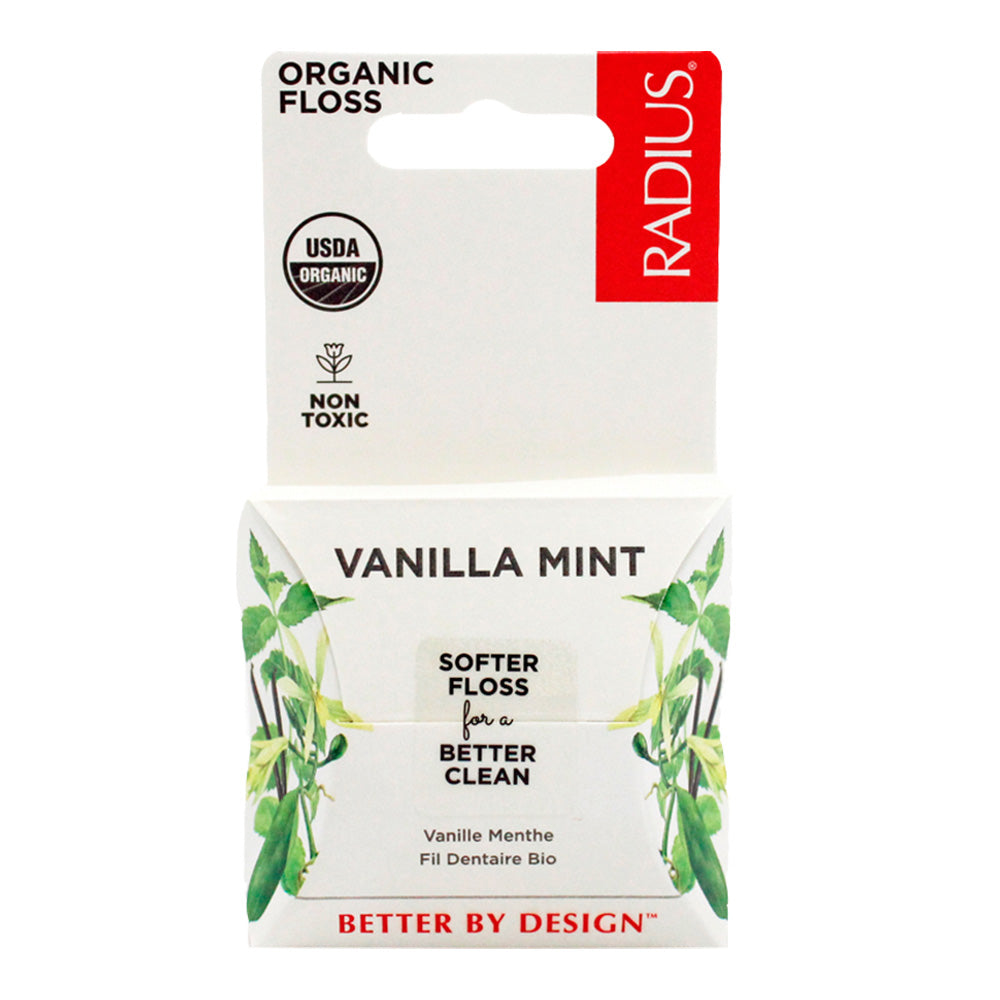Radius Organic Floss, Vanilla Mint 55 Yards
