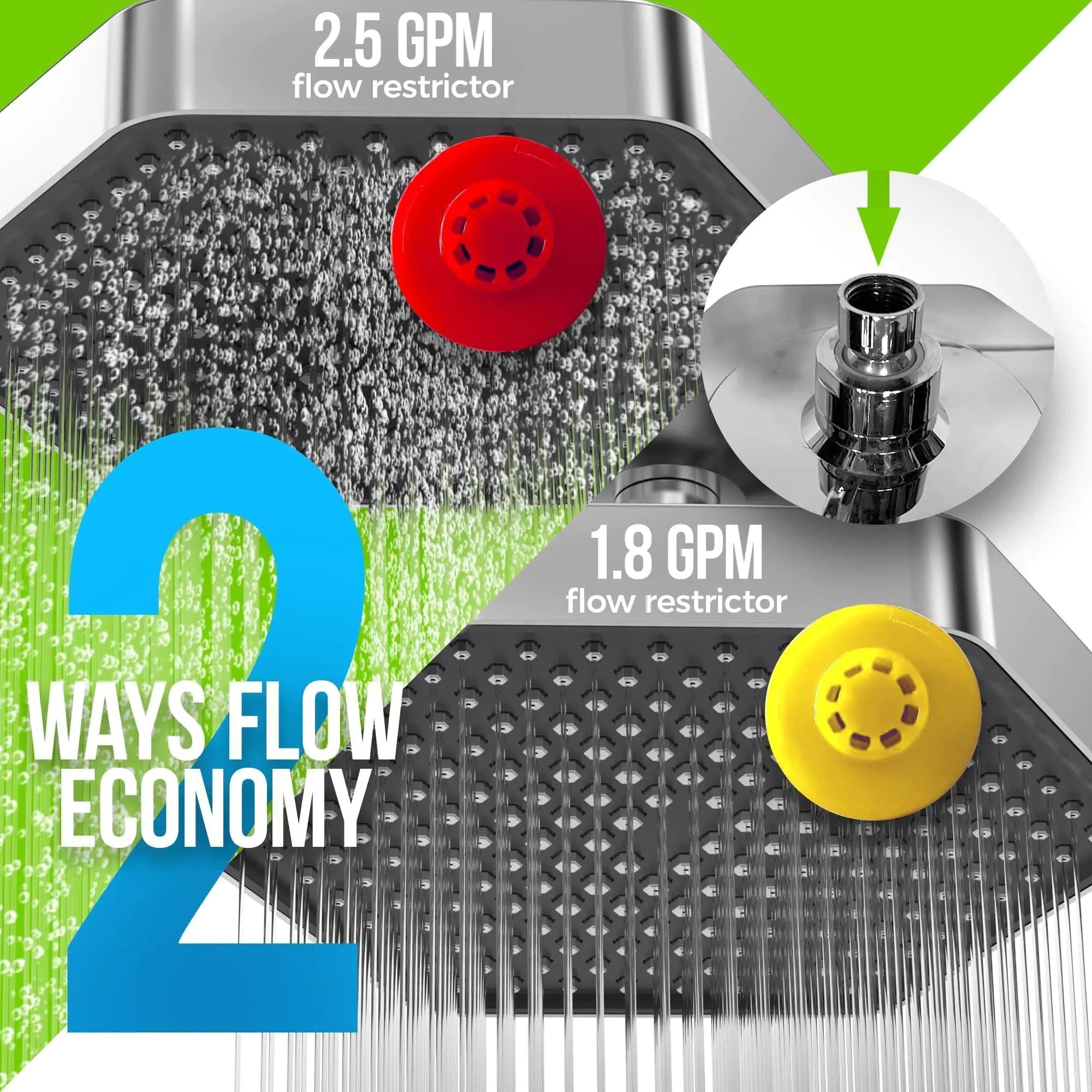 Filtered Shower Head High Pressure with Vitamins