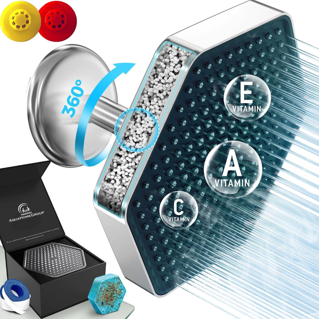 Filtered Shower Head High Pressure with Vitamins