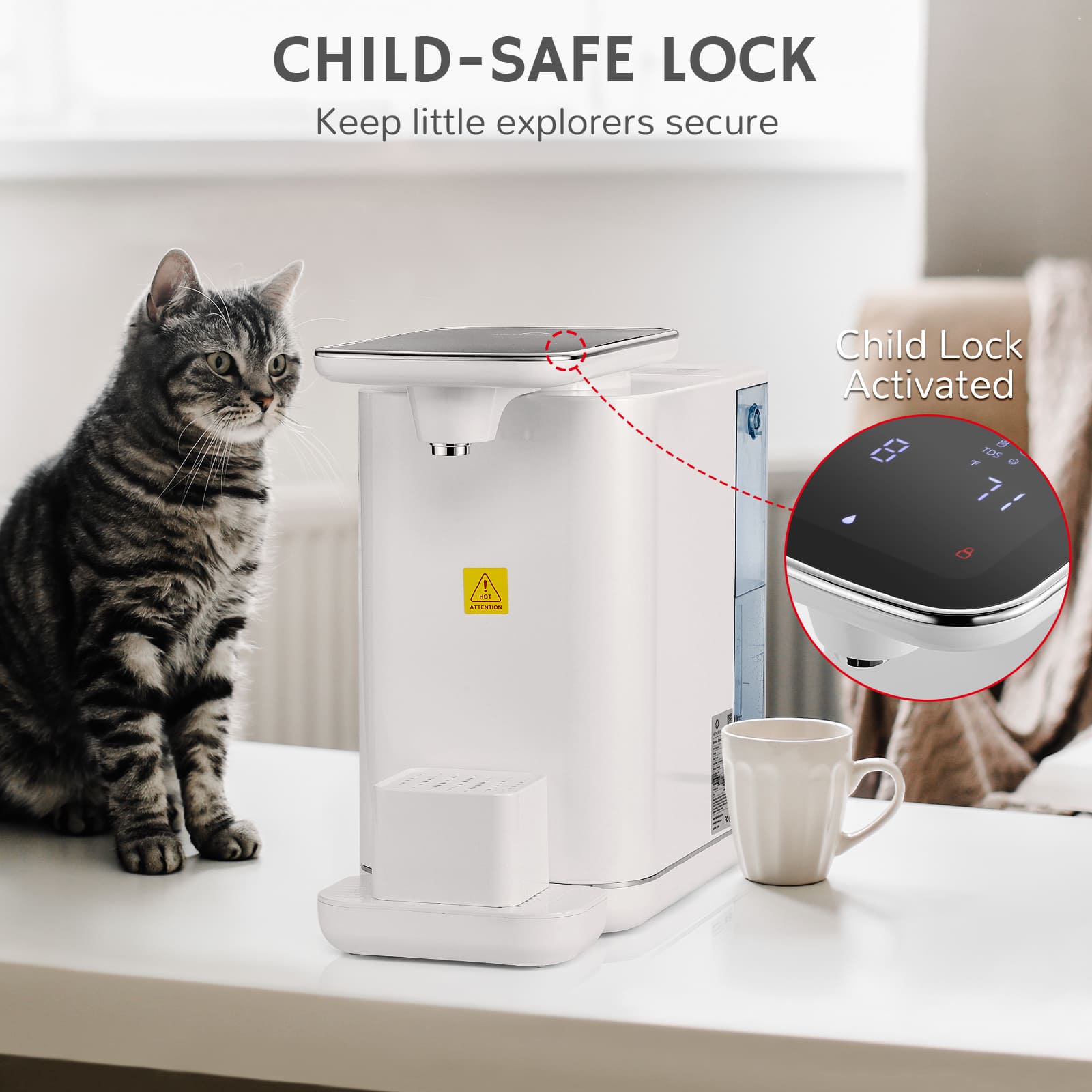Countertop Instant Hot Filtered Water Dispenser