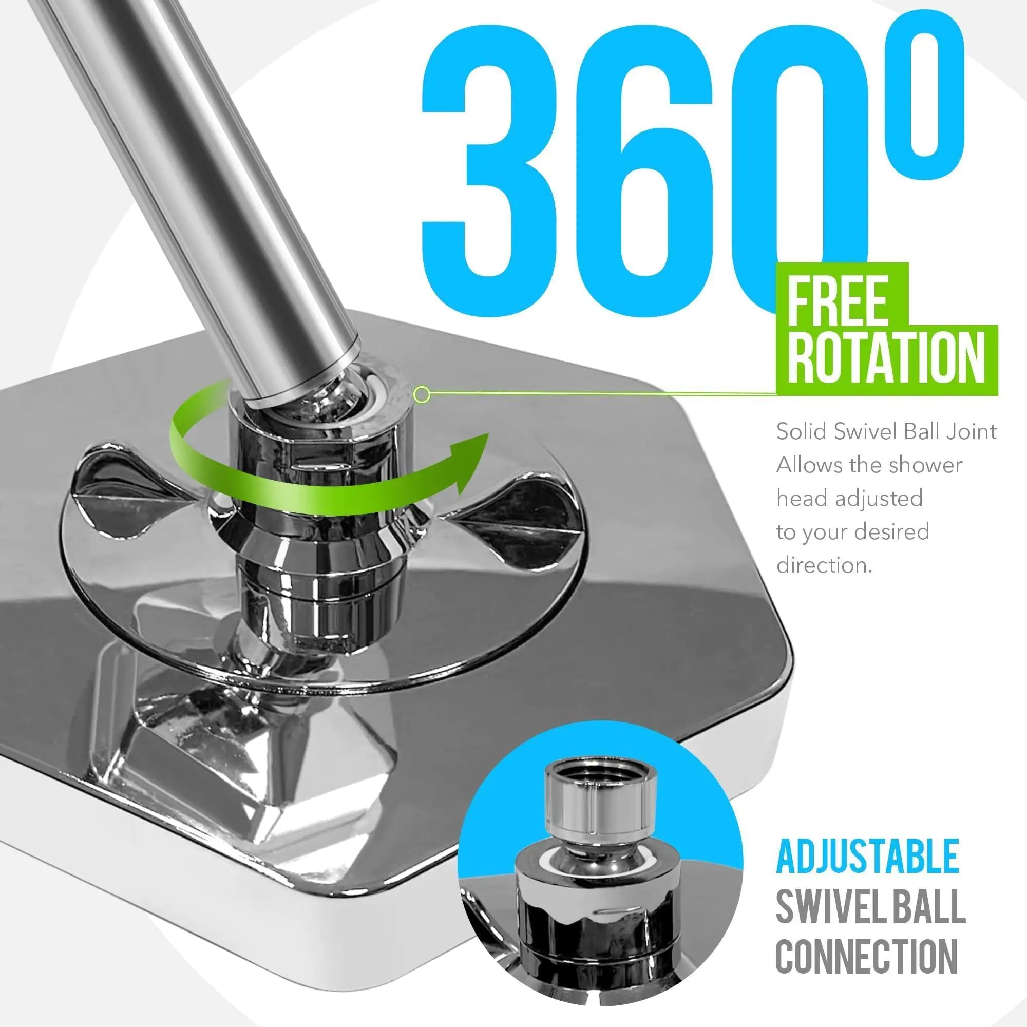 Filtered Shower Head High Pressure with Vitamins